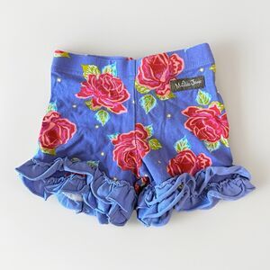 Matilda Jane Size 18 Month Barnyard Purple Floral Ruffle Shorts Paint By Numbers